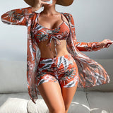 Luna® – Trzyczęściowy komplet bikini z nadrukiem