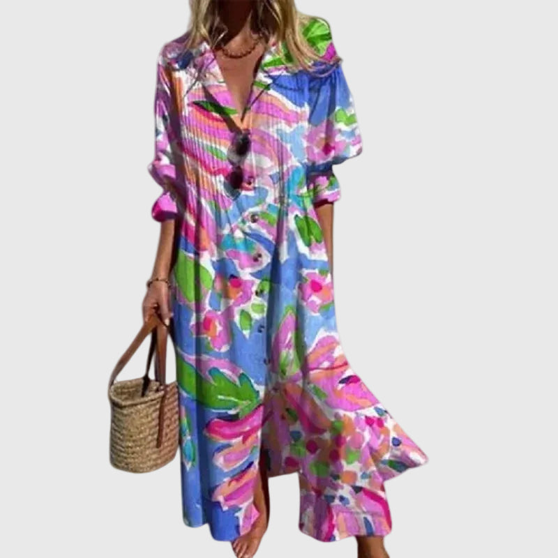 Zariah | Elegancka Sukienka Maxi w Stylu Boho