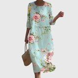 Hayley™ | Elegancka Sukienka Maxi w Kwiaty