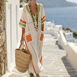 Sukienka Kaftan "Suzanne" – Oliwkowa & Przyprawa
