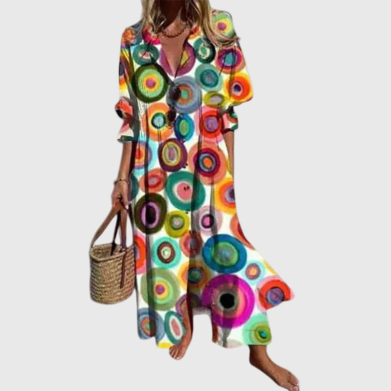 Zariah | Elegancka Sukienka Maxi w Stylu Boho