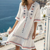 Tunika 'Katarina' – Folklore Blanc