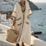 Sukienka 'Céleste' z detalami boho