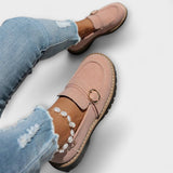 Lora™ | Mokasyny Casual z Okrągłym Nosem