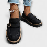 Lora™ | Mokasyny Casual z Okrągłym Nosem
