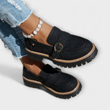 Lora™ | Mokasyny Casual z Okrągłym Nosem
