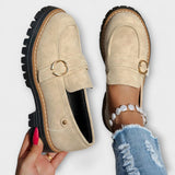 Lora™ | Mokasyny Casual z Okrągłym Nosem