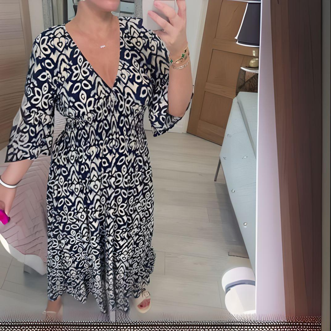 Lillia - Sukienka Boho w Printy