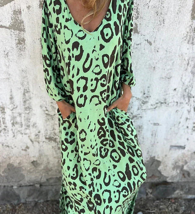 Jessa - Sukienka Maxi w Lwy
