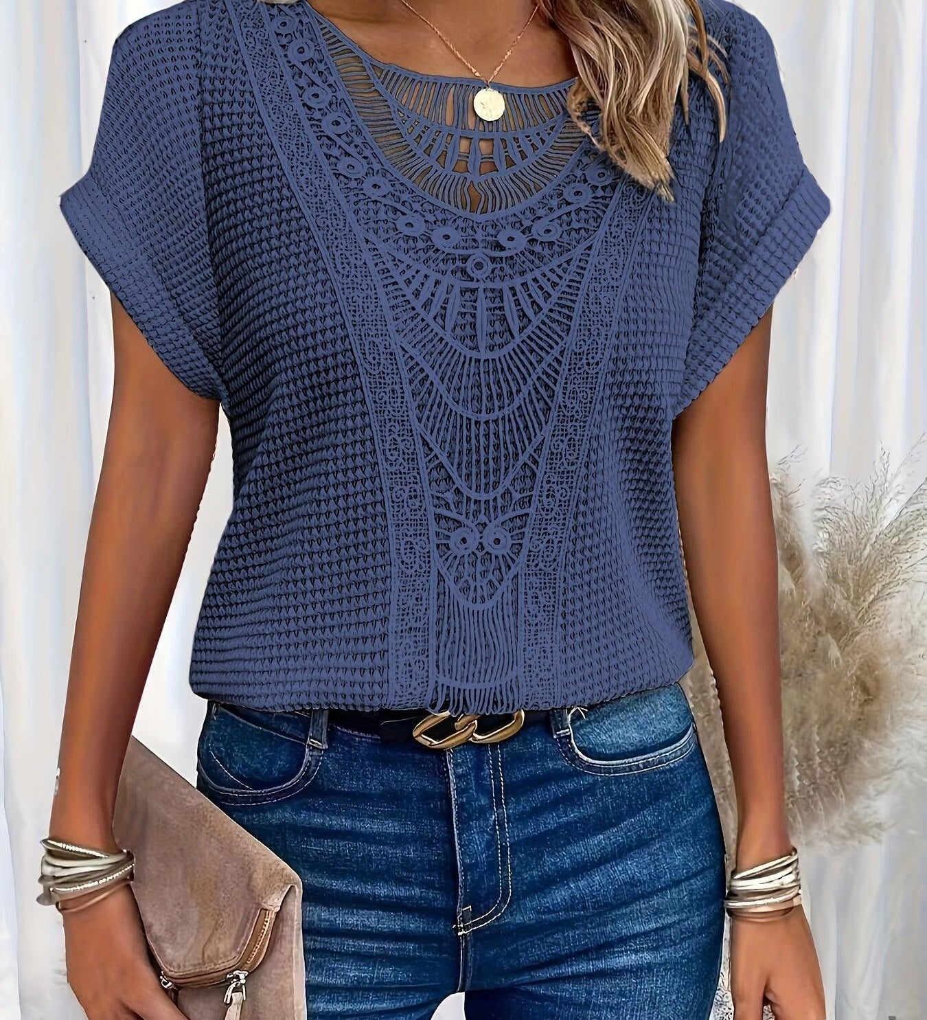 Hailey™ | Top z dzianiny z wyrafinowanymi detalami
