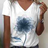Vera™ | T-shirt Wiosenny w Kwiaty