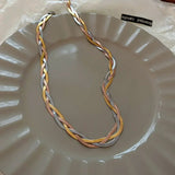 Elegancki Choker w Złocie i Srebrze