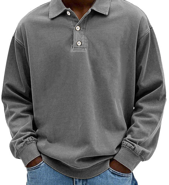 Théo™ | Polo Casual z Długim Rękawem