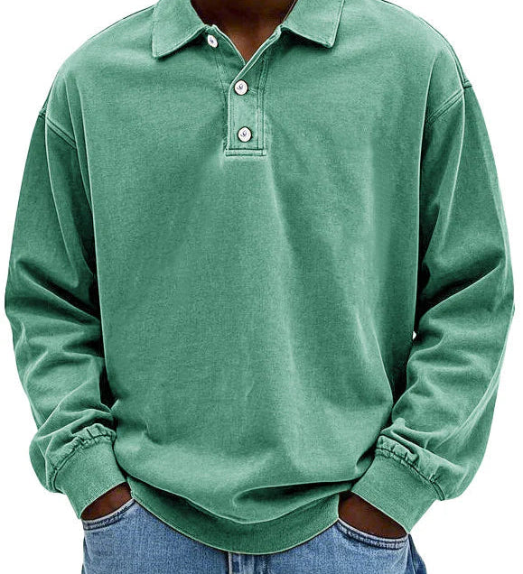 Théo™ | Polo Casual z Długim Rękawem