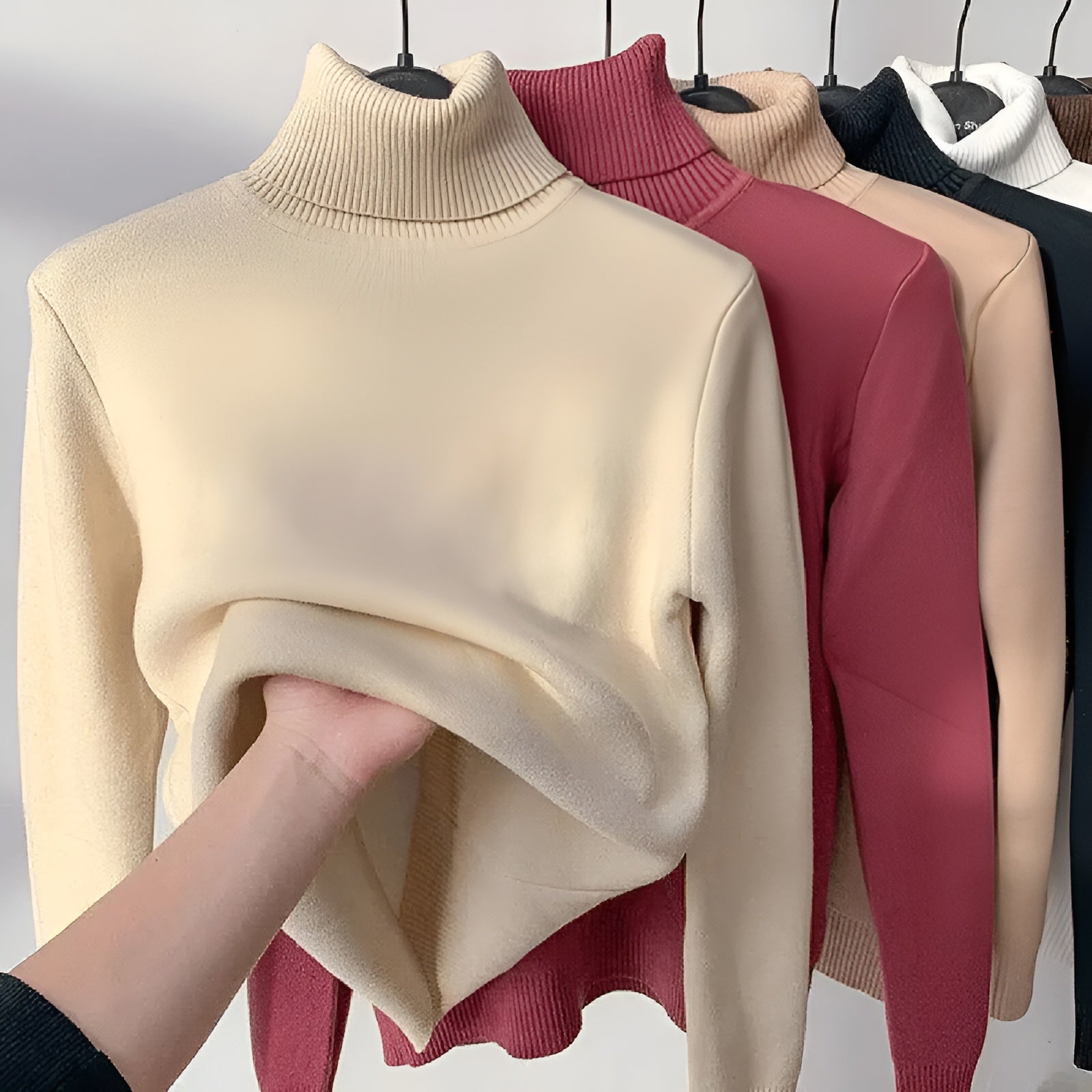 Delphine™ | Sweter Luxe z Fleece z Golfem