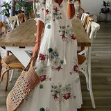 Michaela - Sukienka Boho z Zakryciem Brzucha