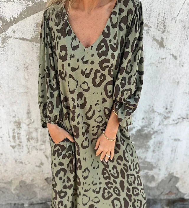 Jessa - Sukienka Maxi w Lwy